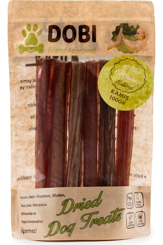 %100 Doğal Organik Köpek Ödül Maması Kamış Stick 100gr Katkısız, Gluten Ve Koruyucu İçermeyen
