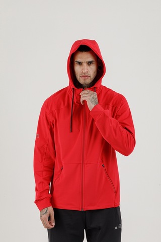 Airlife Sportswear Tam Boy Fermuarlı Erkek Kapüşonlu Eşofman Takımı Kırmızı Red