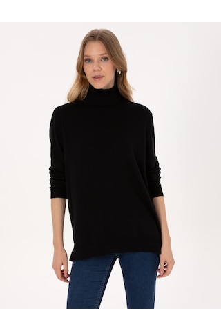 Pierre Cardin Kadın Siyah Kazak /triko 50316385-vr046 Siyah