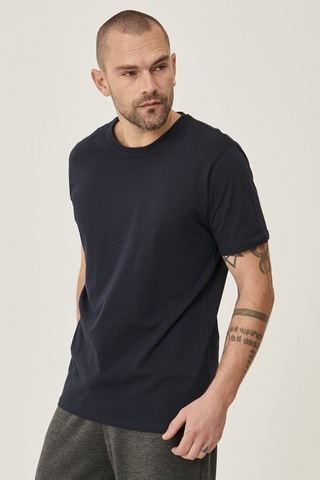 Ac&Co / Altınyıldız Classics 527538677 Slim Fit Bisiklet Yaka Düz Erkek Tişört 2'li Siyah