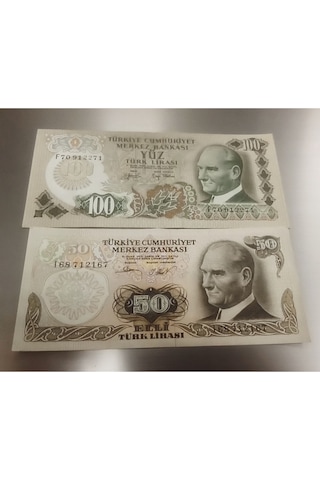 6. Emisyon 50 Ve 100 Türk Lirası Ça