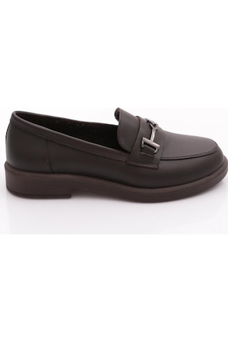 Dgn 24044 Kadın Loafer Ayakkabı Kahve Napa