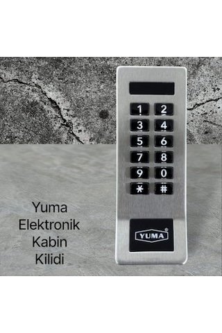 Yuma Elektronik Kabin Kilidi-274 Paslanmaz Çelik