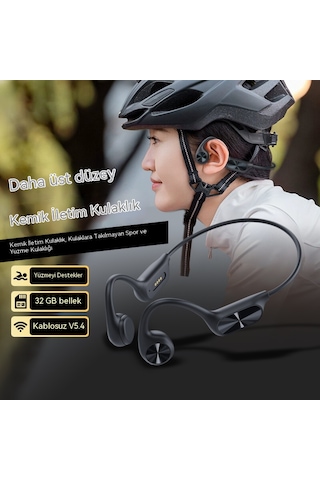 Kemik İletimli Bluetooth Kulaklık V5.4 Ipx8 Waterproof