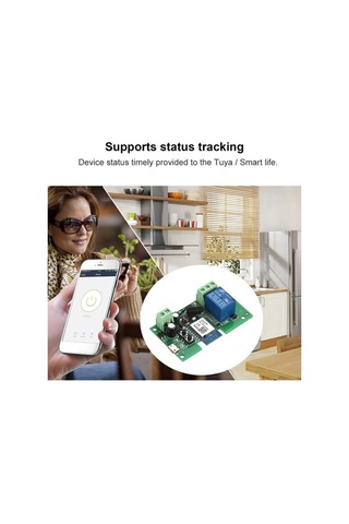 Dancemonkey Tuya Wifi Anahtar 1ch Dc5v-32v Zamanlayıcı, Alexa/google Home Uyumludur