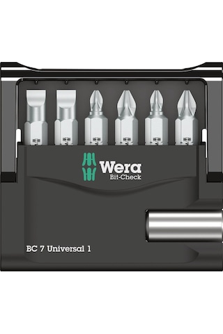 Wera Uç Çeşitleri, Bit-check 7 Universal 1 Sb, 7 Parça, Wera 0507