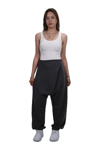 Kadın Modal Kumaş Yumuşak Dokulu Antrasit Şalvar Pantolon Antrasit