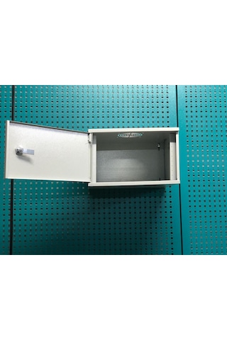 DVR Pano/Box NVR CCTV Rack Kabinet Ve Monitör Koruma Kutusu 1 U 19" W39 H 25 D 33 Sac Kapak Bej