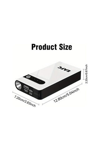 Besthome1 Dream011 Siyah 12v Portatif Araç Akü Şarj Cihazı 5.0l Benzin 3.0l Dizel Usb-c Power Bank