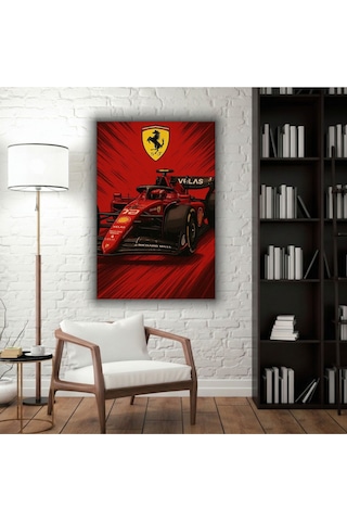 Formula 1 Motors Temalı Dekoratif Cam Tablo -14