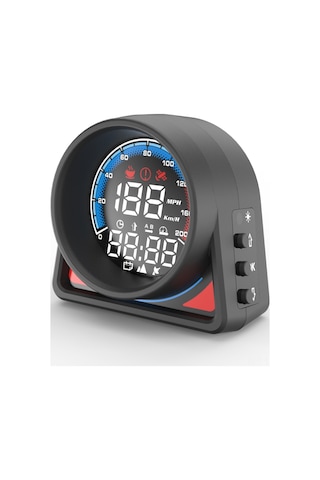 Wezone Siyah Gps Araçüstü Gösterge: Gerçek Zamanlı Hız Kmh/mph , Yükseklik, Yön, Aşırı Hız Ve Yorgunluk Uyarısı, Evrensel Uyumlu