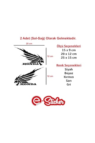 Honda Kuru Kafa Oto Sticker Cam Sticker (446273389)