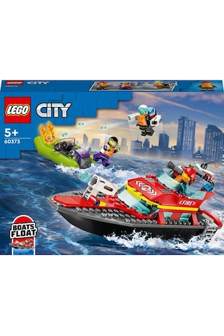 LEGO® City İtfaiye Kurtarma Teknesi 60373 5+ Yaratıcı Oyuncak Yapım Seti - 144 Parça