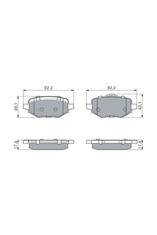Citroen C4 X 1.2 Puretech 2022-2026 Bosch Arka Balata Netpar26198
