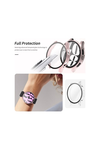 Samsung Uyumlu Galaxy Watch 6 44mm Sert Pc Kasa Ve Ekran Koruyucu Zore Watch Gard 14