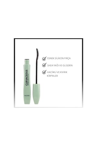 Note Cosmetics Curvaceous Hacim ve Kıvırma Etkili Maskara - Siyah