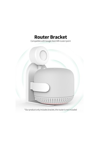 Kosona Google Nest Wifi Router+point İçin Beyaz Abs Router Tutucu - Kabloları Gizle, Kolay Kurulum, Sinyal Kaybı Yok
