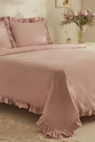 Karaca Home Pure %100 Pamuk Çift Kişilik Nevresim Takımı Pudra