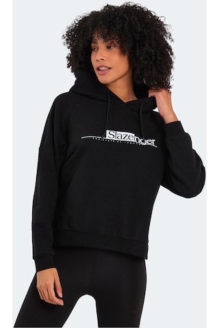 Slazenger Magnet Kadın Sweatshirt Siyah St22Wk030-500 Siyah