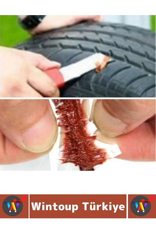 Otomobil Motosiklet Bisiklet Onarım Bakım Esnek Kauçuk Acil Durum Kiti Lastik Tamir Fitili 20 Adet