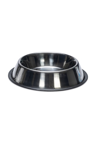 Beeztees Köpek Mama Su Kabı, Paslanmaz Çelik, Kaymaz, 22cm, 1,6l
