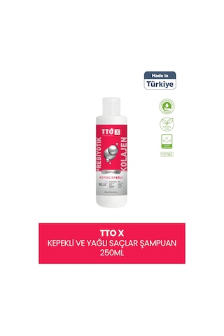 Tto-x Prebiyotik & Kolajen Kepekli Ve Yağlı Saçlar Şampuan 250ml Tüm Saçlar