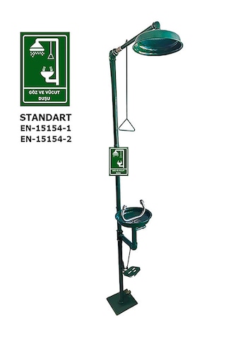 Ea 2033-a Acil Boy Ve Göz Yıkama Duşu Pedallı Galvaniz