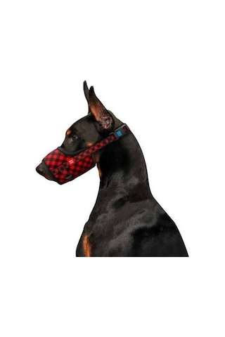 Waudog Collar Red Tartan Model Köpek Ağızlığı 14-20 Cm No:1