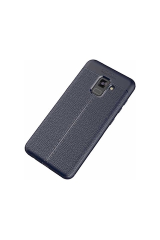 Samsung Uyumlu Galaxy A8 2018 Kılıf Zore Niss Deri Desenli Silikon Kılıf