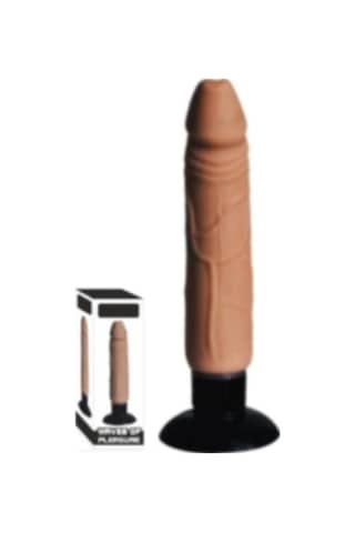 Erofoni Yeni Nesil 19 CM Titreşimli Vantuzlu Süper Lüks Realistik Kaliteli Yapay Vibratör Penis