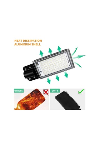 Trendooze Su Sokak Projeksiyon Oyun Mekan Led'li Lambası Lambası Ip65 İçin Güvenli Geçirmez Dış Braketsiz Beyaz Bahçe Bağlantı Alanı Ac180-240v 96led'li 100w Kc Beyaz