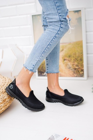 Nesil Shoes Dvm 801 Siyah Faylon Taban Kadın Yürüyüş Ayakkabısı-siyah Siyah