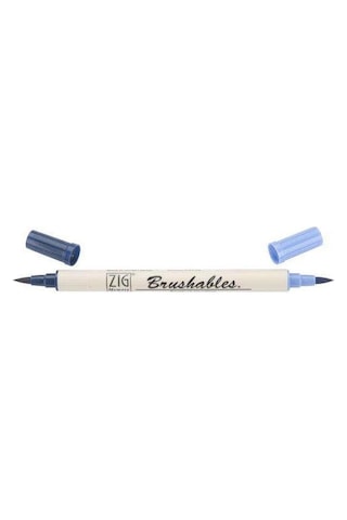 Zig Brushables 2 Renk Tonu Fırça Uçlu Marker Kalem 035 Navy