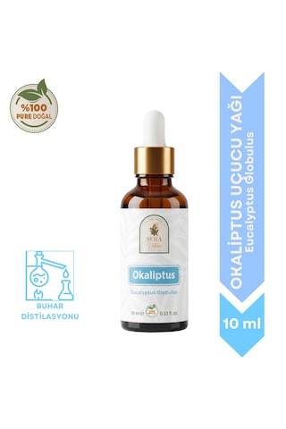 %100 Saf Okaliptus Uçucu Yağı 10 Ml - Doğal Nefes Ve Terapi Etkili Eucalyptus Globulus 10 ML
