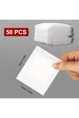 Teltree 50 Adet Taşınabilir Kulplere Asılı Kahve Filtre Çantası - Tek Kullandım Pp Nonwoven - 74x90mm - Ev/ofis/dışarıda Kullanım Beyaz