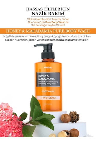 Kundal White Musk Yoğun Nemlendirici Vücut Yıkama Jeli 500 ML