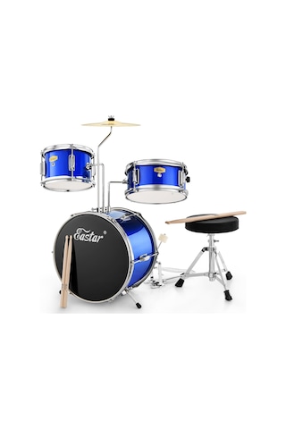 Eastar Eds-180be 14" 3-parça Çocuk Davulu Mirror Blue
