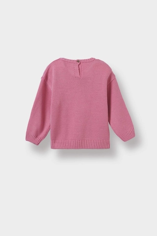 Defacto Kız Bebek Bisiklet Yaka Baskılı Kazak C8089a525aupn161 Pembe