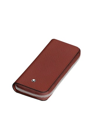 Montblanc Sartorial Deri Fermuarlı 2li Kalemlik 223093 Kırmızı