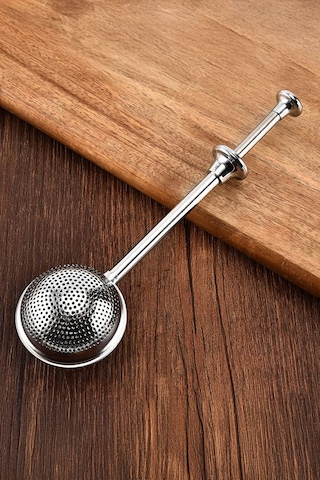 Paslanmaz Çelik Demlik Çay Süzgeci Bitki Çayı Süzgeci Çay Kahve Demleme Basmalı Çay Süzgeci Çelik