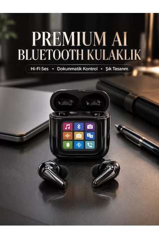 Aı Destekli Dokunmatik Ekranlı Kablosuz Bluetooth Kulaklık