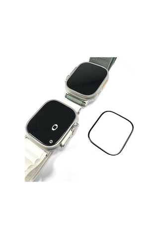 Kilifone - Apple Uyumlu Watch Ultra 49mm - Ekran Koruyucu Pmma Pet Saat Ekran Koruyucu - Şeffaf