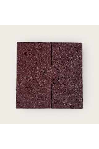 Kauçuk Zemin Kaplama Karo Kiremit Rengi 40x40x2 Cm - 35m2 Paketli-606 Çok Renkli