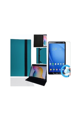 Lenovo Yoga Tab 11'' Tablet Uyumlu Standlı Tablet Kılıfı + Nano Ekran Koruyucu Kapaklı Kılıf