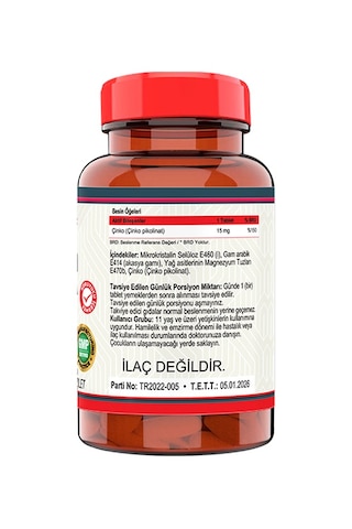 Nevfix Zinc Çinko Pikolinat 15 Mg 120 Tablet