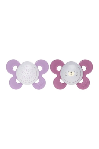 Chicco 2'li Physio Comfort Kız Bebek Emzik 16-36 Ay CHI-7493541 Gold - Pembe