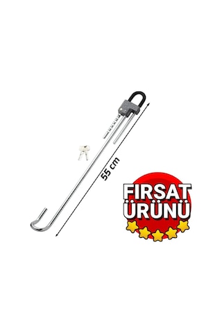 Drs Tuning Oto Baston Kilit Çelik Gövde Anahtarlı Direksiyon Kilit