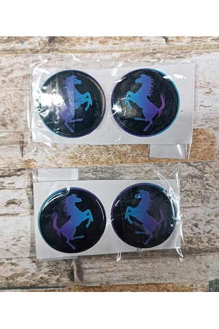 Ferrari Sticker Slikonlu 4x Yeni Model V3
