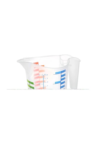500 Ml Renkli Dereceli Sert Plastik Mutfak Ölçü Kabı 5047 çok renkli