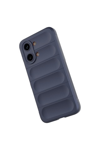 Maks Technology Poco X8 Pro Max Kılıf Esnek Tpu Oyuklu Arka Yüzey Tasarımlı Mkst Etnik Silikon Kapak - Lacivert